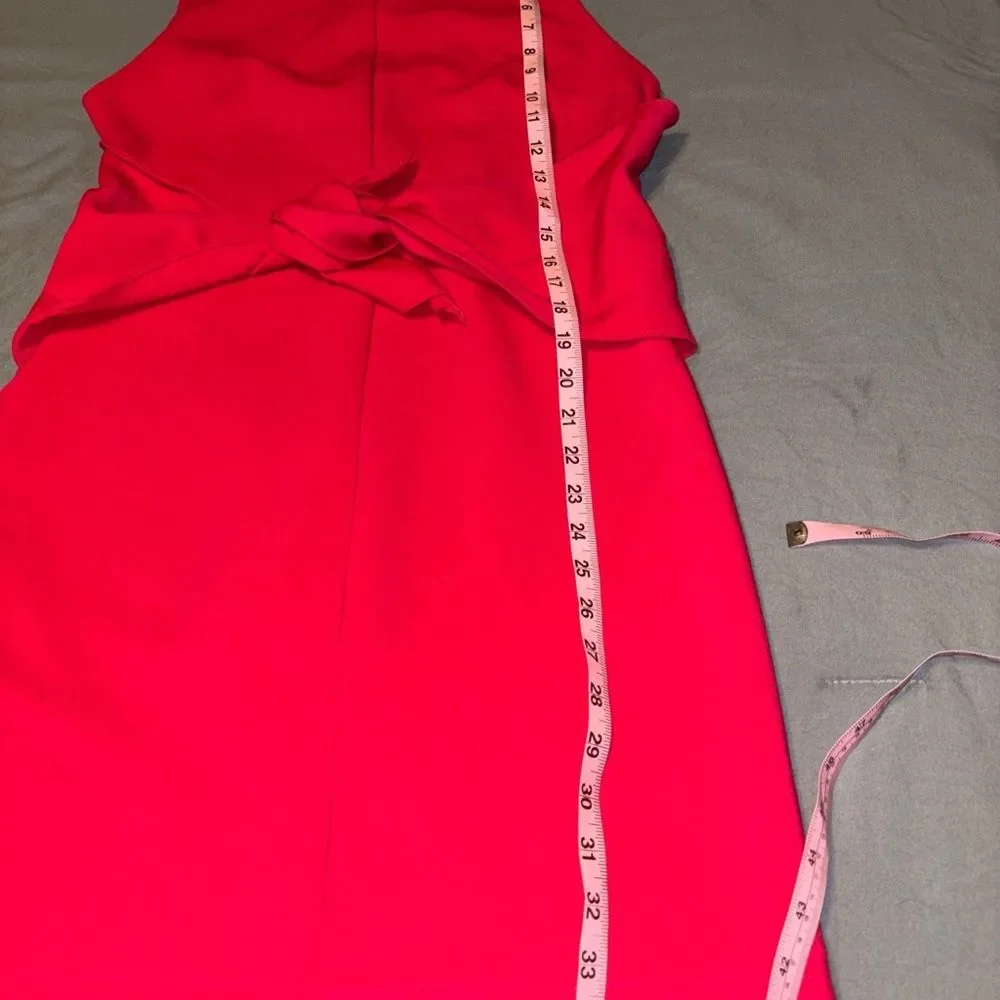 Lulu's Pink  Tie Front Sheath Dress - Picture 7 of 7